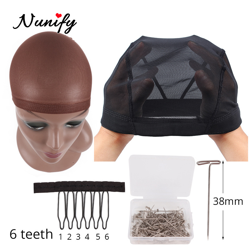 Wig Making Kit Wig Stand With Head Bald Manequin Head T Pins Wig Combs Hair Tools For Women Diy Wigs Making Material Hair Clips CX200716