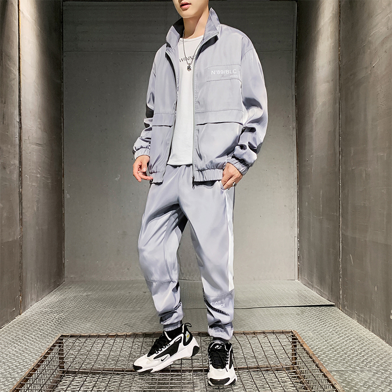 2020 Men's Loose Tracksuit Men Two Piece Clothing Sets Casual Jacket Pants 2PCS Track Suit Sportswear Sweatsuits, Black
2020 Men's Loose Tracksuit Men Two Piece Clothing Sets Casual Jacket Pants 2PCS Track Suit Sportswear Sweatsuits, Black