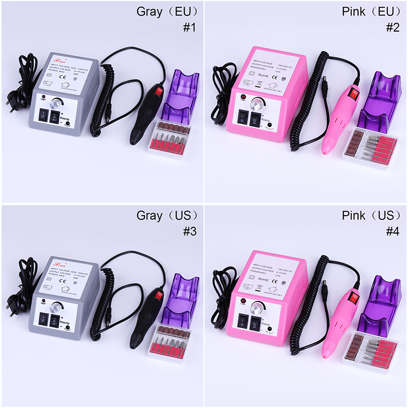 Pink Gray Electric Nail Drill Machine Nail Art Pedicure Files Tools Kit Polisher Grinding Glazing Machine Art Tool
Pink Gray Electric Nail Drill Machine Nail Art Pedicure Files Tools Kit Polisher Grinding Glazing Machine Art Tool