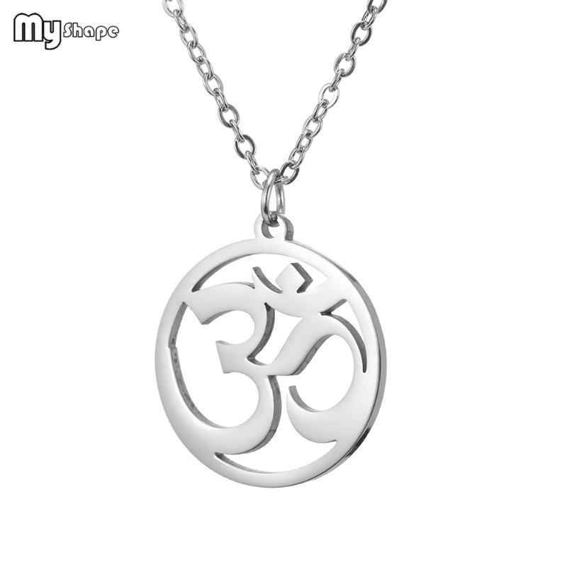 My Shape Stainless Steel Om Yoga Necklaces Jewelry Pendant Dangle Pattern Round Cutout Necklace Trendy New Charms Collier
My Shape Stainless Steel Om Yoga Necklaces Jewelry Pendant Dangle Pattern Round Cutout Necklace Trendy New Charms Collier