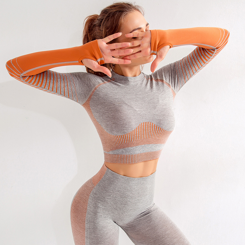 Seamless Long Sleeve Yoga Top For Women Sports Fitness Gym Clothing Crop Top Workout Shirts With Thumb Hole Running Sportswear, Pink
Seamless Long Sleeve Yoga Top For Women Sports Fitness Gym Clothing Crop Top Workout Shirts With Thumb Hole Running Sportswear, Pink