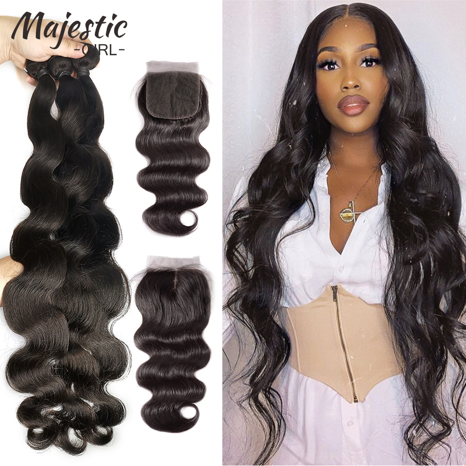 Brazilian Hair Weave Bundles 34 36 38 40 Inch Body Wave 100% Human Hair Bundles With Closure Natural Color Remy Hair Extension
Brazilian Hair Weave Bundles 34 36 38 40 Inch Body Wave 100% Human Hair Bundles With Closure Natural Color Remy Hair Extension
