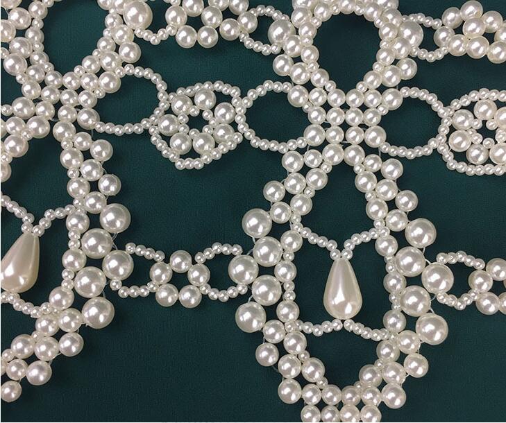 Elegant Pearl Beaded Bridal Jackets 2020 Fashionable Handmade Bride Wedding Banquet Bolero Wrap Cape Bride Accessories In Stock