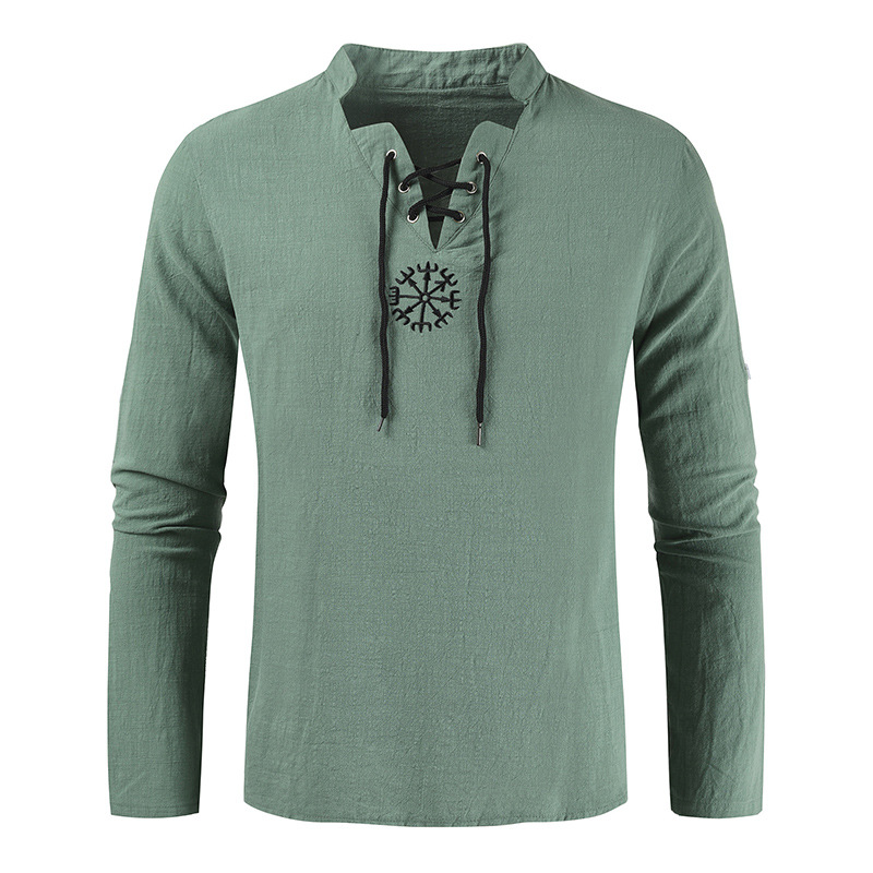 2020 Mens Casual Stand Collar Linen T-Shirts Embroidered Men Blouse Shirts Thin Solid Color Tees Long Sleeve Pullover Male Tops, Beige
2020 Mens Casual Stand Collar Linen T-Shirts Embroidered Men Blouse Shirts Thin Solid Color Tees Long Sleeve Pullover Male Tops, Beige