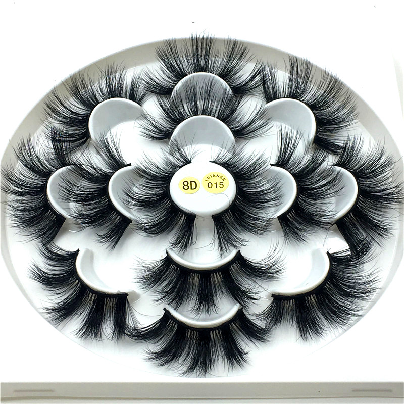 7/5 pairs of 3D faux mink eyelashes 25 mm dramatic lashes handmade natural long and soft false eyelashes extension
7/5 pairs of 3D faux mink eyelashes 25 mm dramatic lashes handmade natural long and soft false eyelashes extension