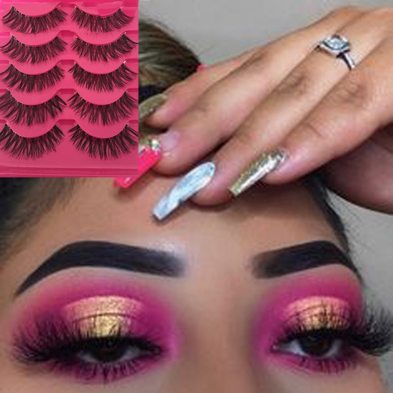 5 Pairs Women Soft Natural Long Cross Fake Eye Lashes Handmade Thick False Eyelashes Extension Beauty Eye Makeup
5 Pairs Women Soft Natural Long Cross Fake Eye Lashes Handmade Thick False Eyelashes Extension Beauty Eye Makeup