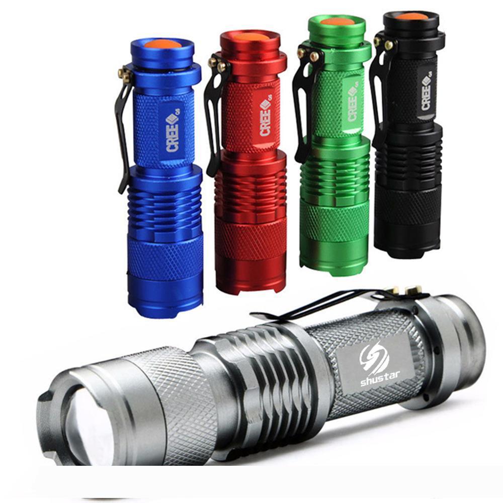 

Colourful Waterproof LED Flashlight High Power 2000LM Mini Spot Lamp 3 Models Zoomable Camping Equipment Torch Flash Light