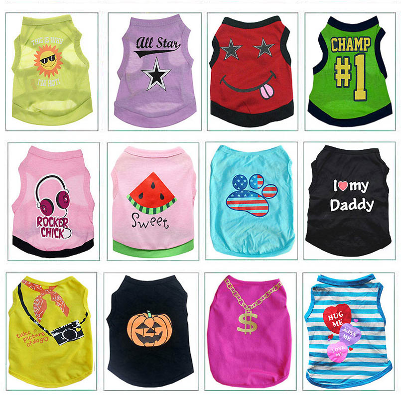 New Pet Dog Cat Vest Clothes Small -L Puppy Soft Coat Jacket Summer Apparel Cartoon Clothing t shirt Cheap Jumpsuit Outfit Pet Supply, As shown
New Pet Dog Cat Vest Clothes Small -L Puppy Soft Coat Jacket Summer Apparel Cartoon Clothing t shirt Cheap Jumpsuit Outfit Pet Supply, As shown