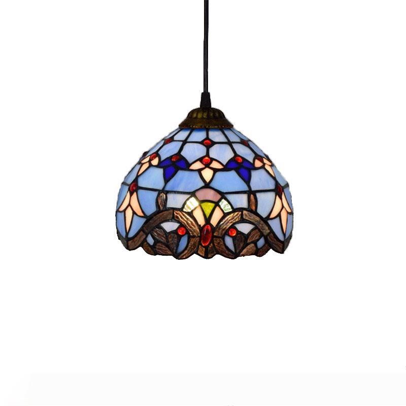 European retro Lamp colored blue baroque Mediterranean creative Tiffany stained glass balcony corridor chandelier TF003
European retro Lamp colored blue baroque Mediterranean creative Tiffany stained glass balcony corridor chandelier TF003