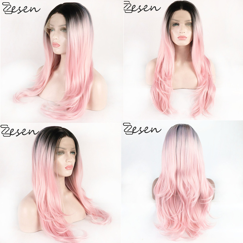 ZESEN Synthetic Lace Front Wig For Women Long Short 1bt/Pink Natural Wave Hair Wigs Cosplay Wigs Heat Resistant, Ombre color
ZESEN Synthetic Lace Front Wig For Women Long Short 1bt/Pink Natural Wave Hair Wigs Cosplay Wigs Heat Resistant, Ombre color