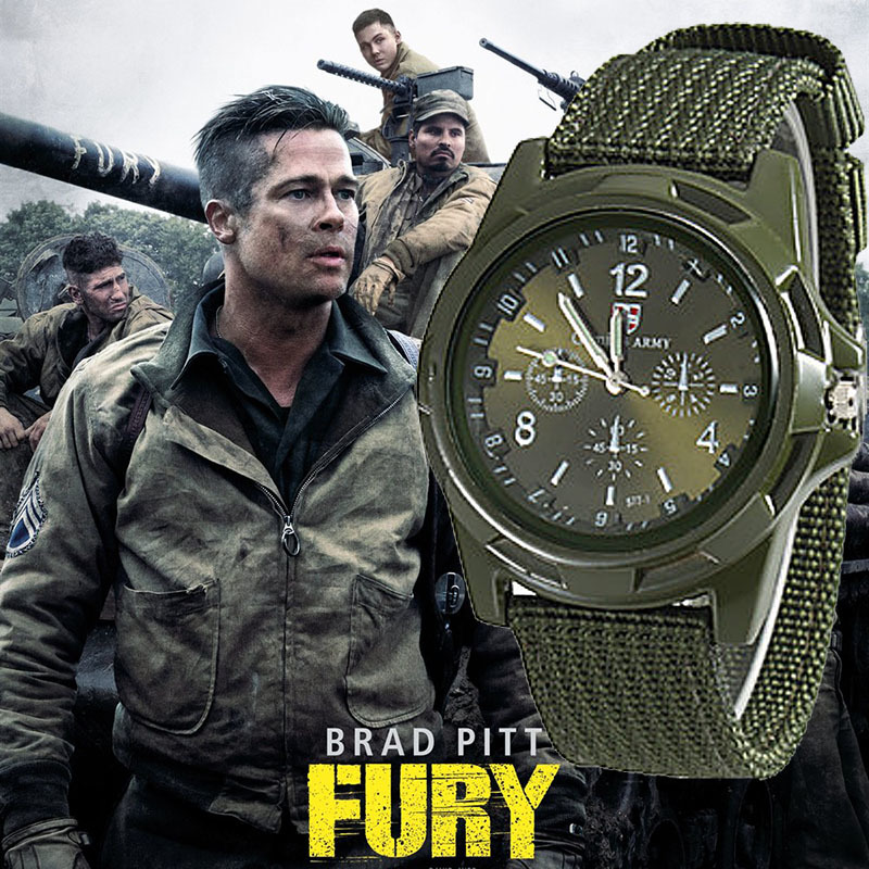 2020 Men Nylon band Military watch Gemius Army watch High Quality Quartz Movement Men sports watch Casual wristwatches, Green
2020 Men Nylon band Military watch Gemius Army watch High Quality Quartz Movement Men sports watch Casual wristwatches, Green