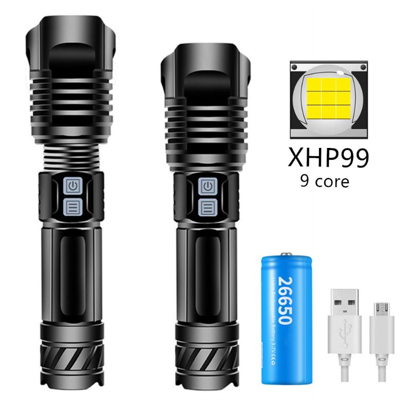 New 9 Core XHP99 LED Outdoor Waterproof Tactical LED Torch Dual Switch Zoomable USB Rechargeable Camping Hunting
New 9 Core XHP99 LED Outdoor Waterproof Tactical LED Torch Dual Switch Zoomable USB Rechargeable Camping Hunting