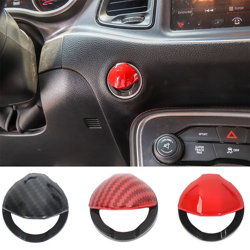 ABS Car Engine Start Button Cover for Dodge Challenger 2015 UP Factory Outlet Car Interior Accessories