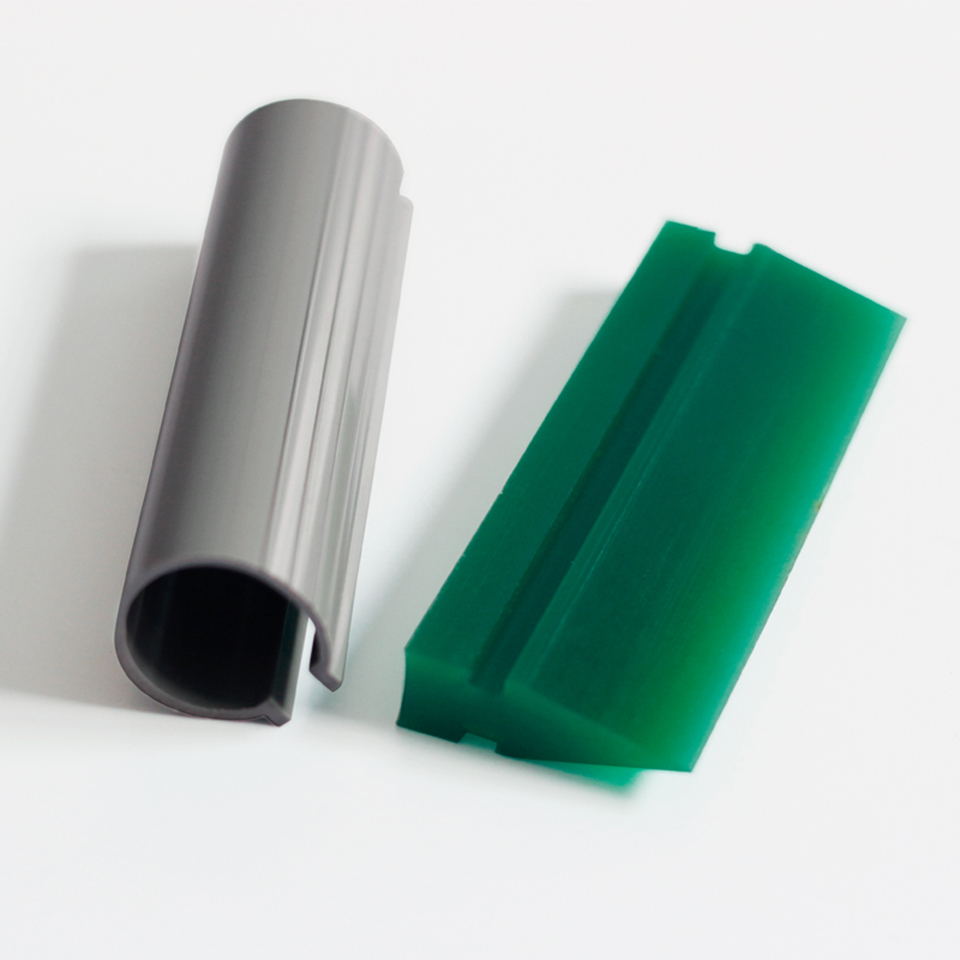 Professional Soft Turbo Squeegee for Car Wrapping - Tube Handle Rubber Tool for Scratch-Free Vinyl, PPF & Window Tint Installation MO-45G