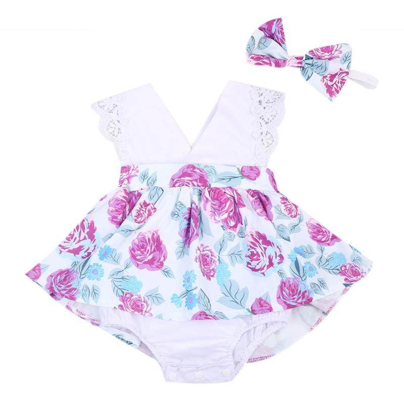 Infant Baby Kids Girls Sisters Outfits Princess Lace Flower Printed Romper Dress + Headband Clothes 2PCS Sets, As pic
Infant Baby Kids Girls Sisters Outfits Princess Lace Flower Printed Romper Dress + Headband Clothes 2PCS Sets, As pic