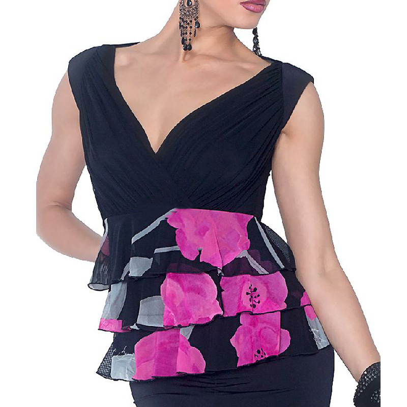 Women V-neck Latino Dance Practie Top Mesh Salsa Dance Costume Sleeveless Ballroom Peformance Clothes Waltz Wear JL1110, Black
Women V-neck Latino Dance Practie Top Mesh Salsa Dance Costume Sleeveless Ballroom Peformance Clothes Waltz Wear JL1110, Black
