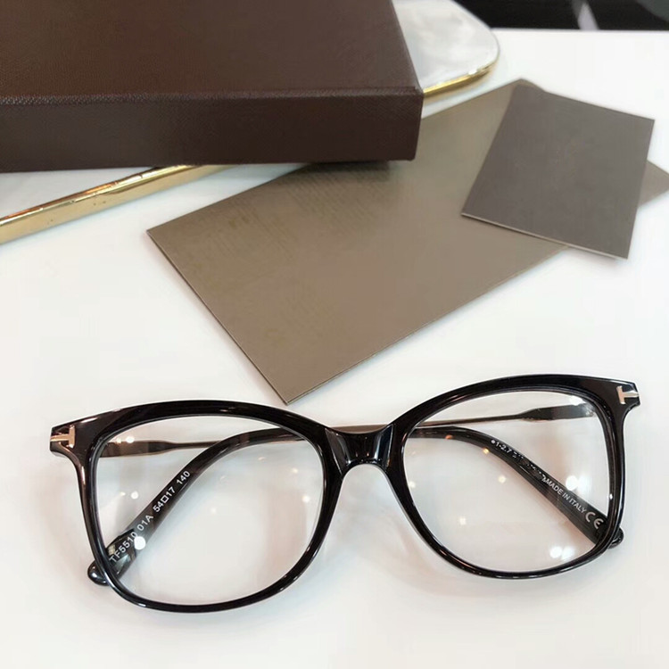 2020 Newest FT5510 concise norble female ultralight fashion design glasses frame Italy-imported plank full-set case wholesale freeshipping