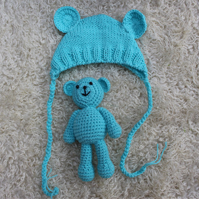 2020 Baby Newborn Hats Kids Fashion Ear Caps Babys Handmade Woolen Ear Cap + Wool Bear Doll Babys Photo Wool Toys Children Crochet Hats, Blue
2020 Baby Newborn Hats Kids Fashion Ear Caps Babys Handmade Woolen Ear Cap + Wool Bear Doll Babys Photo Wool Toys Children Crochet Hats, Blue