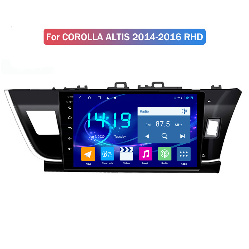Car DVD Video Player for COROLLA ALTIS 2014-2016 RHD Android 10 OS 8-CORE Touch Screen Stereo radio GPS Sat Navi Head Unit WIFI 4G
Car DVD Video Player for COROLLA ALTIS 2014-2016 RHD Android 10 OS 8-CORE Touch Screen Stereo radio GPS Sat Navi Head Unit WIFI 4G