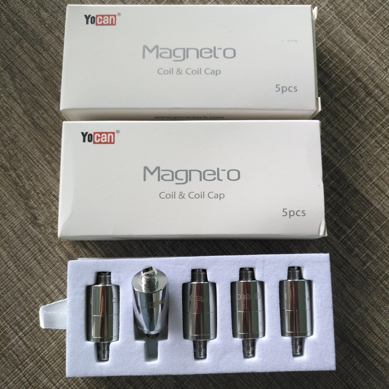 Authentic Yocan Magneto Replacement Coils Head Ceramic Wax With Magnetic Cap And Dabber Tool White box packing
Authentic Yocan Magneto Replacement Coils Head Ceramic Wax With Magnetic Cap And Dabber Tool White box packing