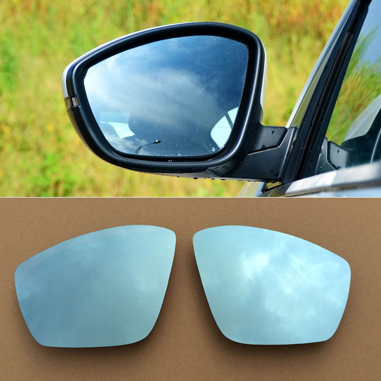 For Peugeot 408 Car Rearview Mirror Wide Angle Hyperbola Blue Mirror Arrow LED Turning Signal Lights