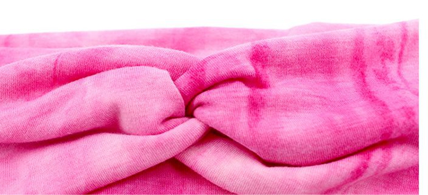 Womens Headbands Headwraps Tie Dye Turban Hairbands Fashion Hair Accessories Running Headband Sports HairBand 6 STYLES KKA7987