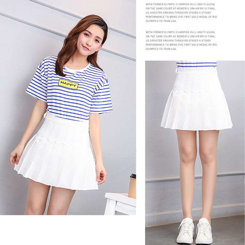 Blackday Women Mini Pleated Skirt Summer Autumn Vintage Solid Blue Pink High Waist Casual Skirt harajuku Plus Size Fashion Short Skirt
Blackday Women Mini Pleated Skirt Summer Autumn Vintage Solid Blue Pink High Waist Casual Skirt harajuku Plus Size Fashion Short Skirt