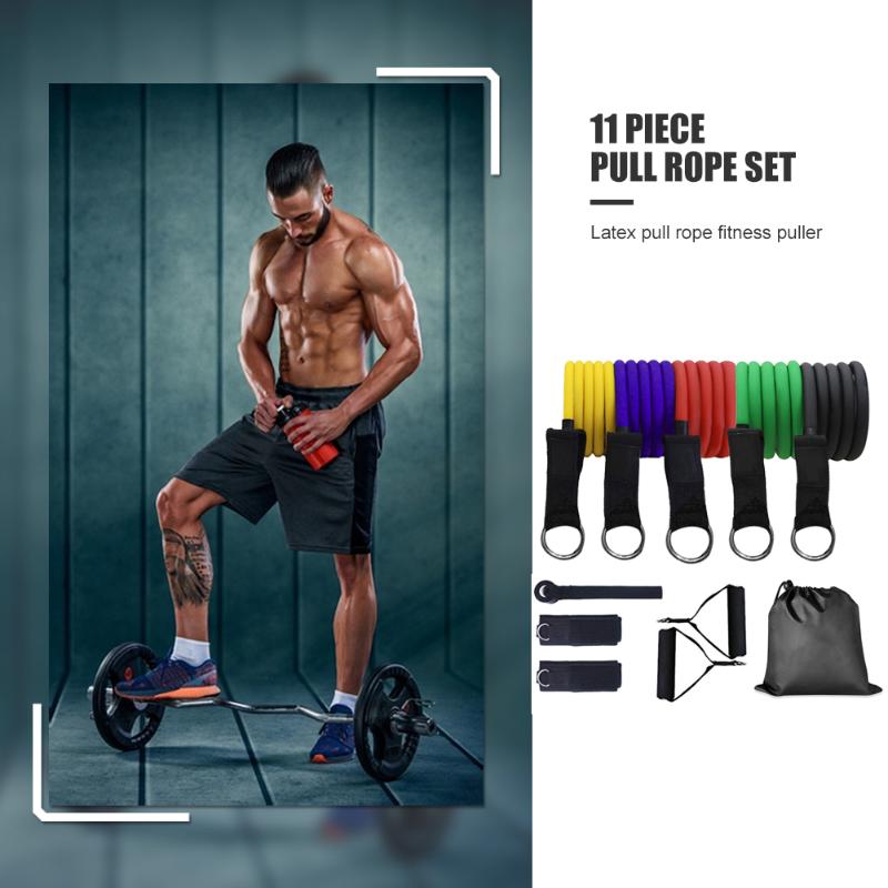 11pcs/set Rally Fitness Resistance Band 100lbsTPE Pull Rope Exercise Resistance Bands Fitness Equipment Muscle Building Fat Loss
11pcs/set Rally Fitness Resistance Band 100lbsTPE Pull Rope Exercise Resistance Bands Fitness Equipment Muscle Building Fat Loss