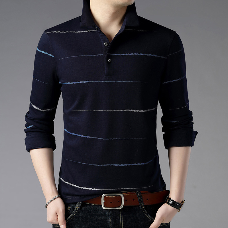 Vintage Luxury Striped Design Shirts Men Long Sleeve High Quality Casual Business Mens Polos Slim Breathable Cotton Clothes, Black
Vintage Luxury Striped Design Shirts Men Long Sleeve High Quality Casual Business Mens Polos Slim Breathable Cotton Clothes, Black