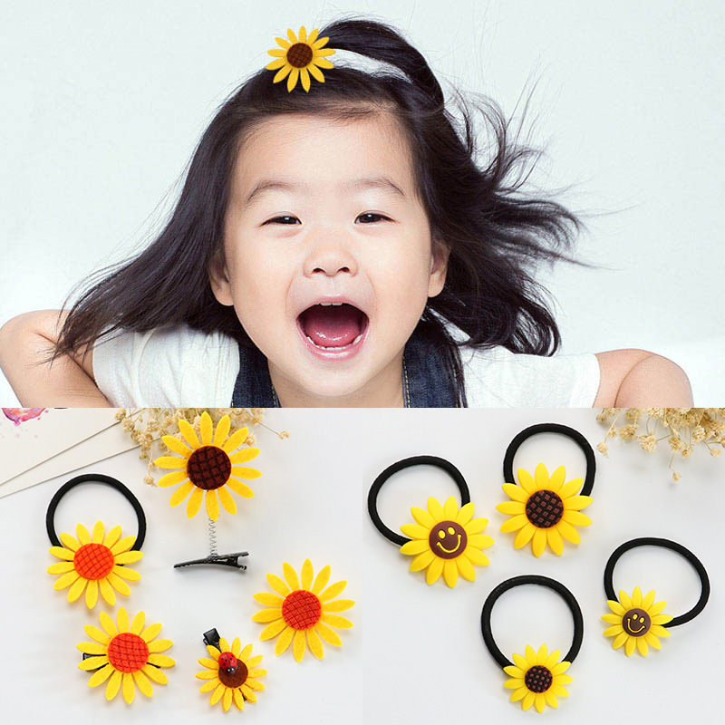 Girl Hair Accessories Hair Decor Cute Clip Elastic Bands Sunflower 
Girl Hair Accessories Hair Decor Cute Clip Elastic Bands Sunflower