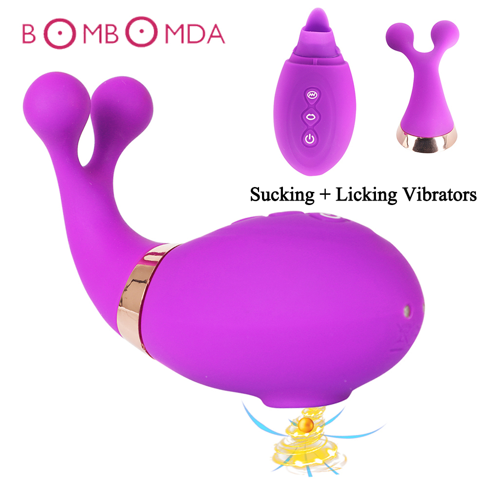 

Clit Licker Vibrator Nipple Sucking Clitoris Vagina Stimulate Adult Sex Oral Licking Blowjob Tongue Vibrating Sex Toys for Women Y200616