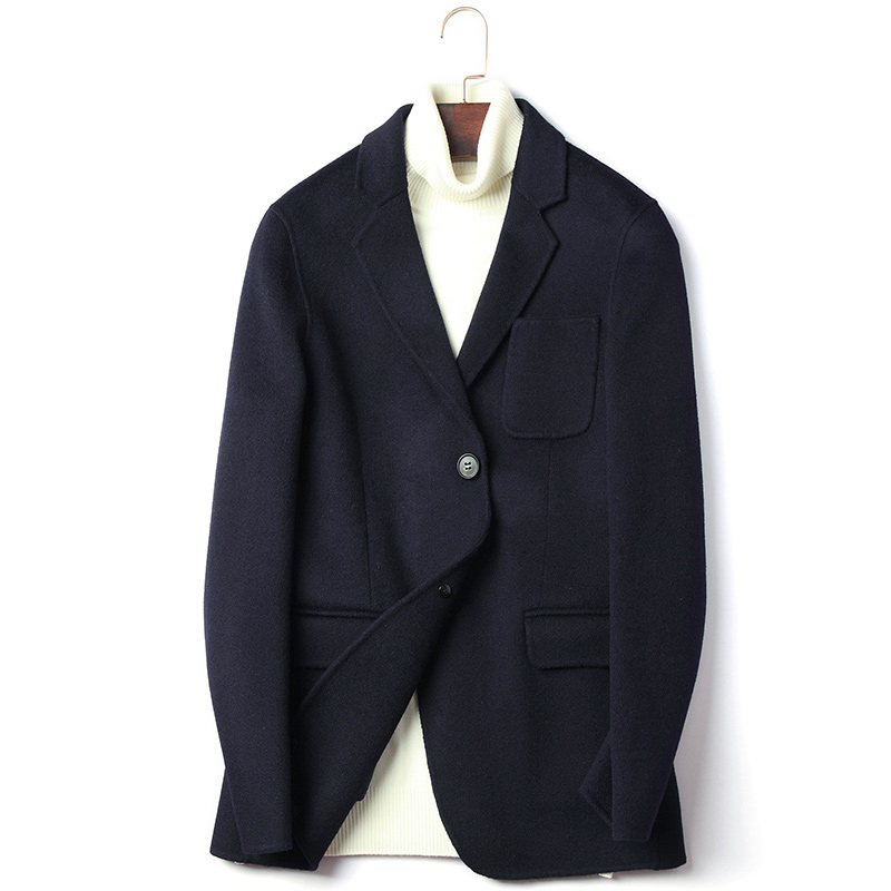 2020 New Men's 100% Wool Coat Double-sided Wool Jacket Casual Blazer Mens Overcoat Korean Coats D-20-1617 KJ3017, Black
2020 New Men's 100% Wool Coat Double-sided Wool Jacket Casual Blazer Mens Overcoat Korean Coats D-20-1617 KJ3017, Black