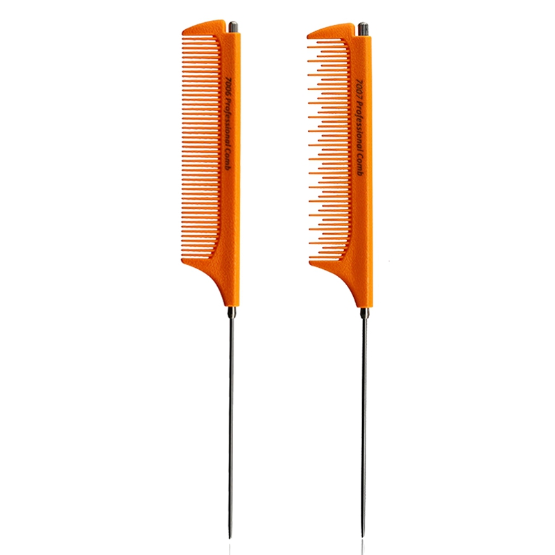 2Pcs Stainless Steel Hairdressing Comb Portable Hair Tail Comb with Adjustable Handle Hairstylist Combs
2Pcs Stainless Steel Hairdressing Comb Portable Hair Tail Comb with Adjustable Handle Hairstylist Combs