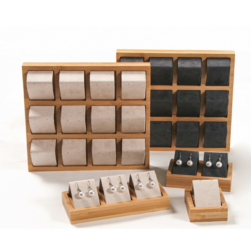 Free Shipping New Solid Wood Earrings Display Tray Microfiber Ear Stud Jewelry Display Exhibition Storage Stand Holder
Free Shipping New Solid Wood Earrings Display Tray Microfiber Ear Stud Jewelry Display Exhibition Storage Stand Holder