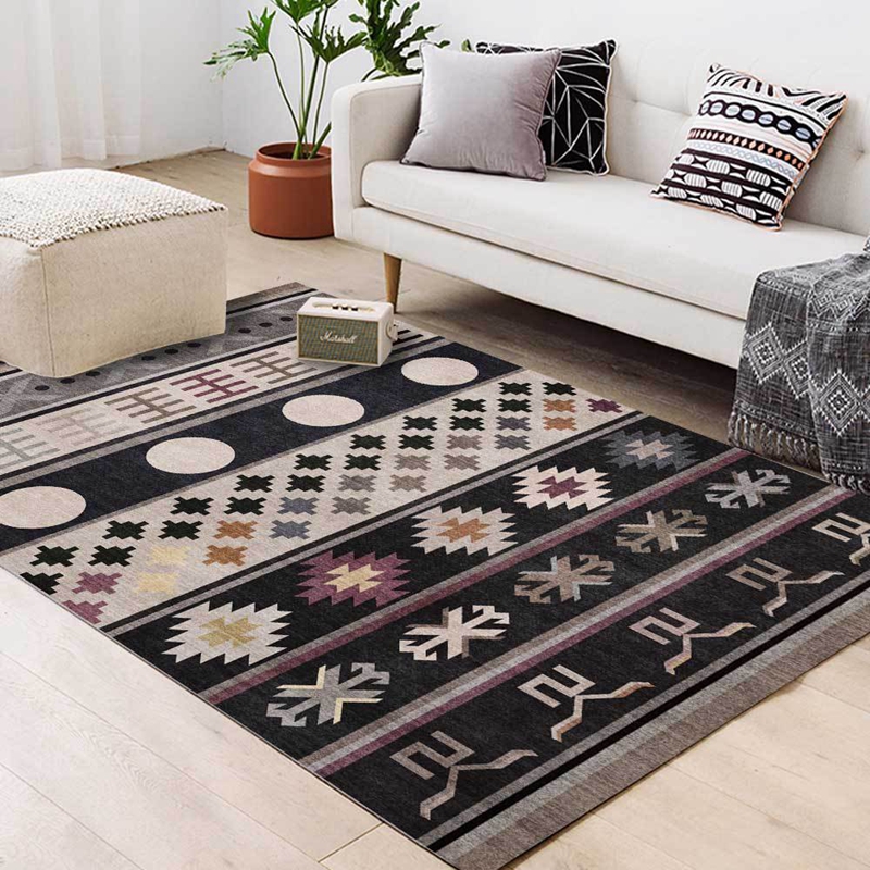 Bohemian Ethnic Style Floor Mat Black Gray Persian Geometric Printed Living Room Sofa Area Rugs Bedroom Bathroom Kitchen Carpet, Carpet1
Bohemian Ethnic Style Floor Mat Black Gray Persian Geometric Printed Living Room Sofa Area Rugs Bedroom Bathroom Kitchen Carpet, Carpet1