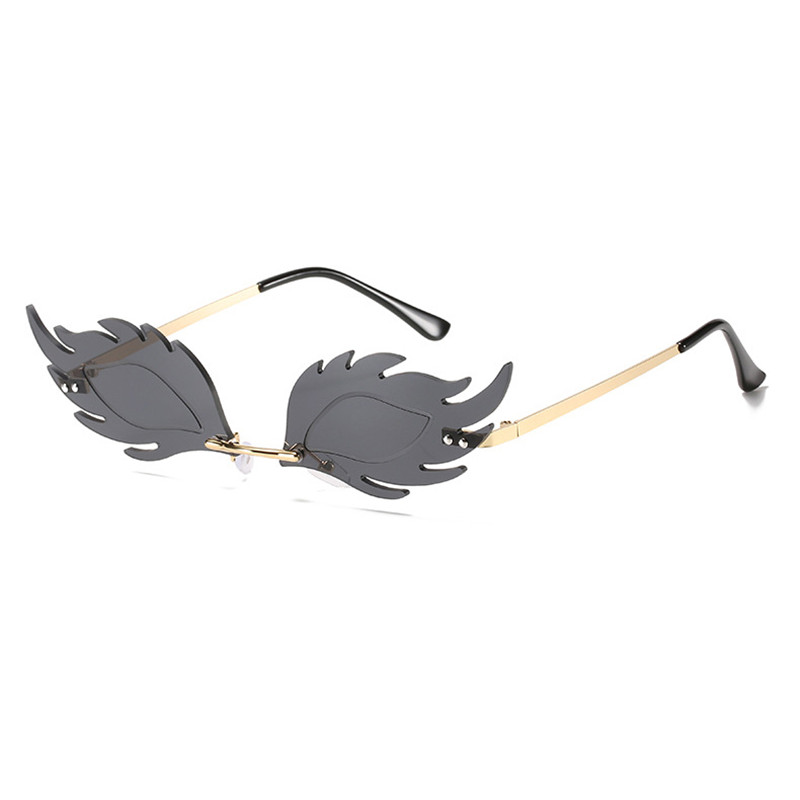 2020 Feather Rimless Sunglasses Women Steampunk Sun Glasses Men Frameless Flame Shape Eyeglasses Shades Female Oculos
2020 Feather Rimless Sunglasses Women Steampunk Sun Glasses Men Frameless Flame Shape Eyeglasses Shades Female Oculos