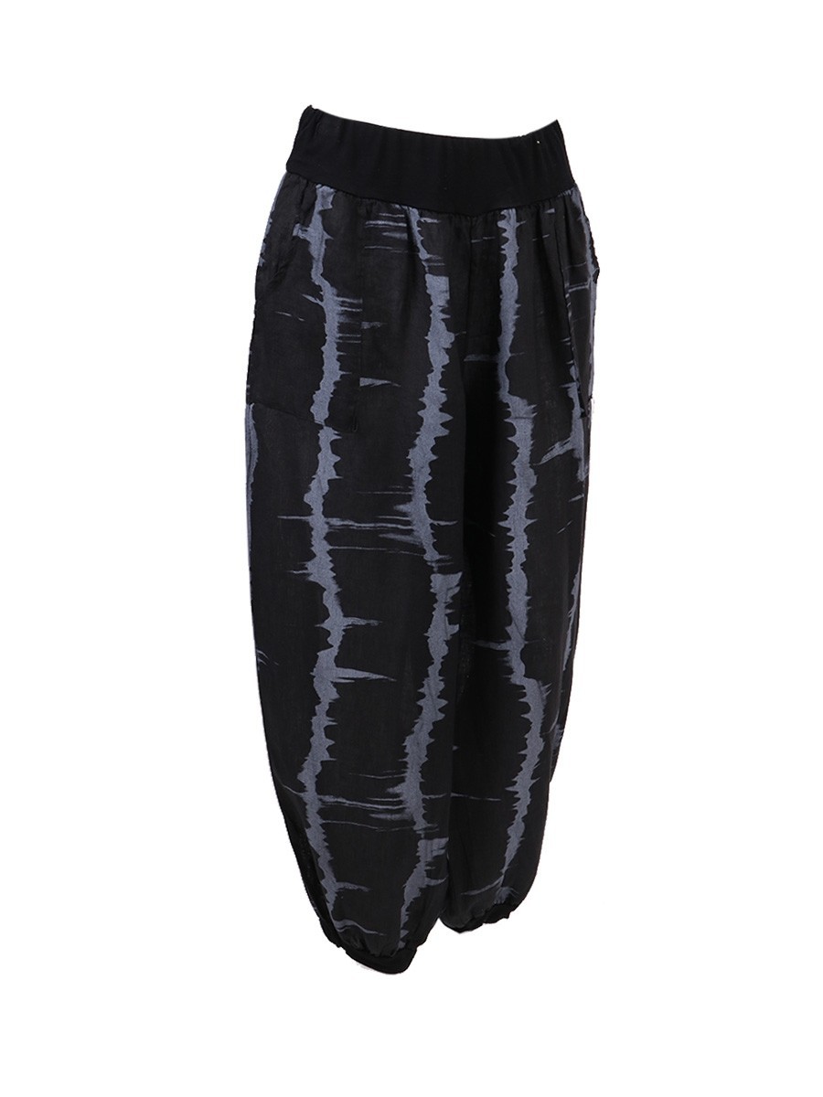 pants Spot 2021 European spring and summer fashion Harlan pocket tie-dye printing loose casual wide-leg pants support mixed batch