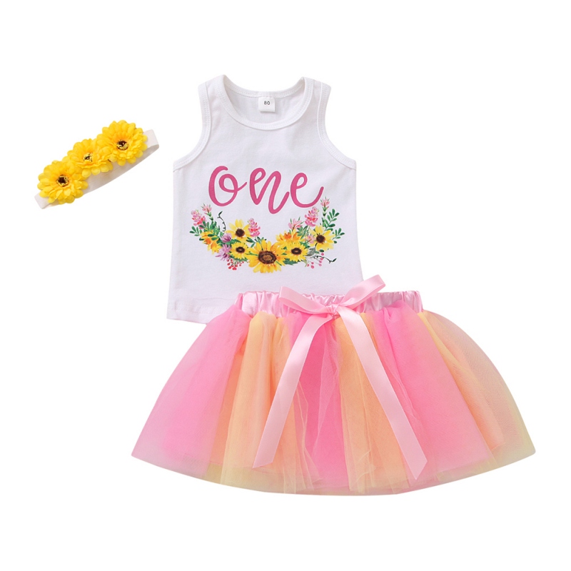 Summer Kids Baby Girl Clothes Sets Sleeveless T-shirt Tops Tutu Skirt Baby Clothes 2PCS Outfits, White
Summer Kids Baby Girl Clothes Sets Sleeveless T-shirt Tops Tutu Skirt Baby Clothes 2PCS Outfits, White