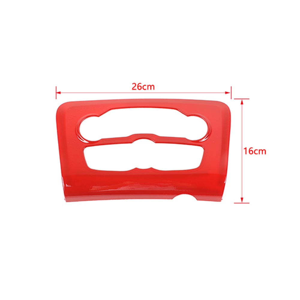 ABS Car Air Conditioner Switch Panel Cover for Dodge Charger 2015-2020 Factory Outlet Volume Button Trim Red
