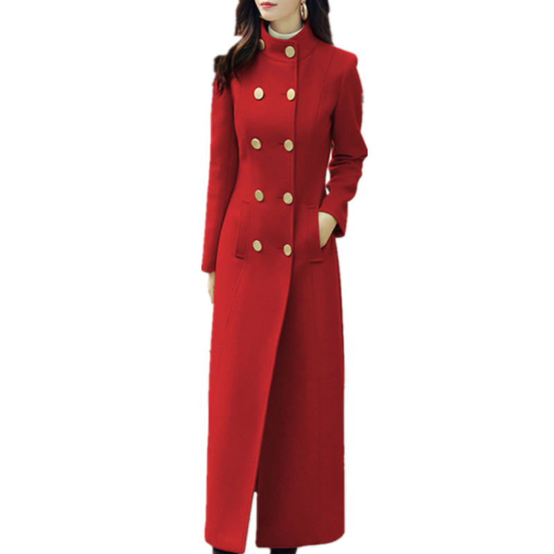 plus size 3XL!Elegant Women Winter Wool x-Long Coat double breasted stand collar Office Fashion red overcoat
plus size 3XL!Elegant Women Winter Wool x-Long Coat double breasted stand collar Office Fashion red overcoat