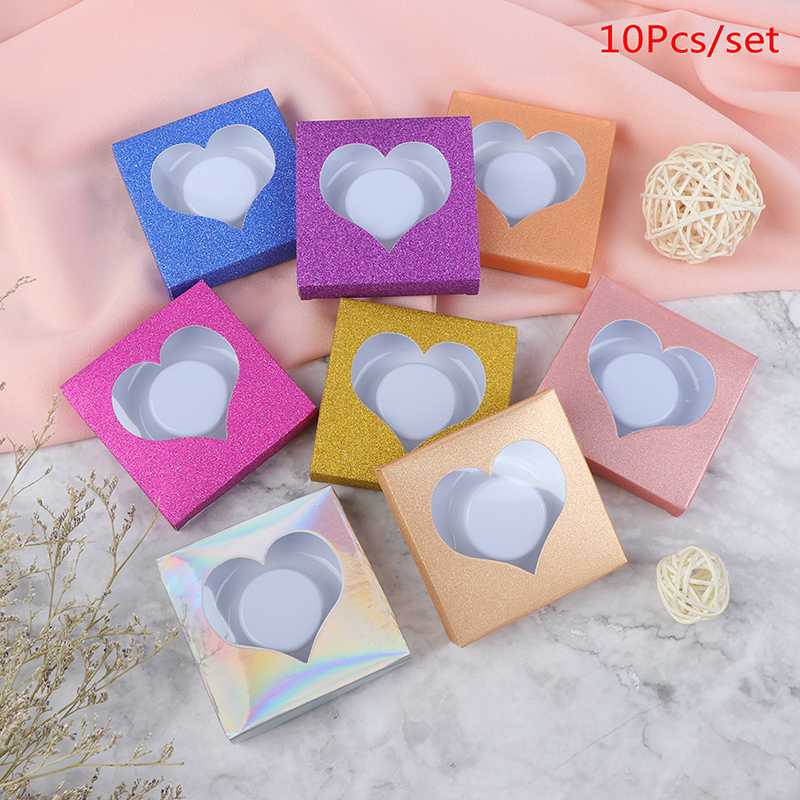 10 Set/lot Heart Packing Box For Eyelash Blank Eyelashes Package Multicolor Paper Box White Tray Eyelashes DIY Flash Packing
10 Set/lot Heart Packing Box For Eyelash Blank Eyelashes Package Multicolor Paper Box White Tray Eyelashes DIY Flash Packing