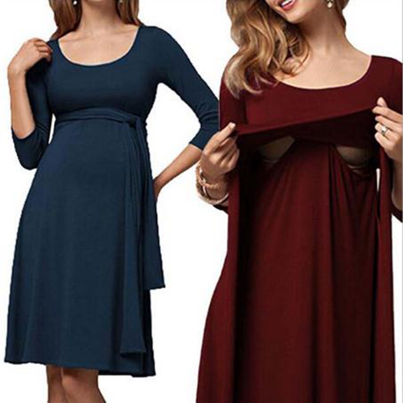 2020newCasual Maternity Dresses Nursing Breastfeeding Clothes Summer Long Sleeve Loose Pregnant Women Nursing Tops Dress O-neck, Pink
2020newCasual Maternity Dresses Nursing Breastfeeding Clothes Summer Long Sleeve Loose Pregnant Women Nursing Tops Dress O-neck, Pink