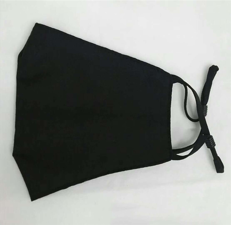 In Stock! Black Fashion Face Mask Summer Breathable Dust-proof Adjustable Cotton Face Mask Washable Reusable Cycling Mask Free Shipping