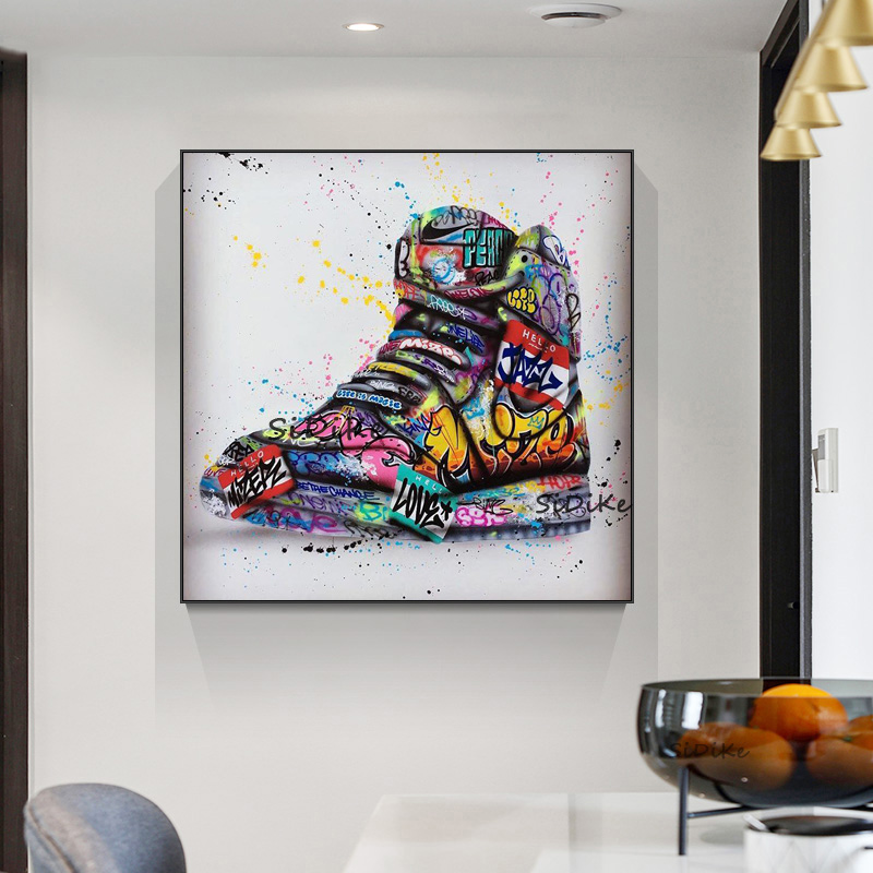 Shoes Graffiti Art Posters and Prints on Canvas Painting Fashion Street Wall Art Picture for Living Room Home Design Decor
Shoes Graffiti Art Posters and Prints on Canvas Painting Fashion Street Wall Art Picture for Living Room Home Design Decor