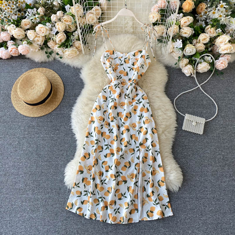 Seaside Holiday Chiffon Printed Backless Sleeveless Dress Women New Fashion Sexy Split Beach Elegant Vestidos N374, White
Seaside Holiday Chiffon Printed Backless Sleeveless Dress Women New Fashion Sexy Split Beach Elegant Vestidos N374, White