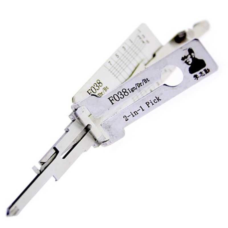 Locksmith Supplies Lishi FO38 2 in 1 Car Door Lock Pick and Decoder Sets For Ford Mazda
Locksmith Supplies Lishi FO38 2 in 1 Car Door Lock Pick and Decoder Sets For Ford Mazda