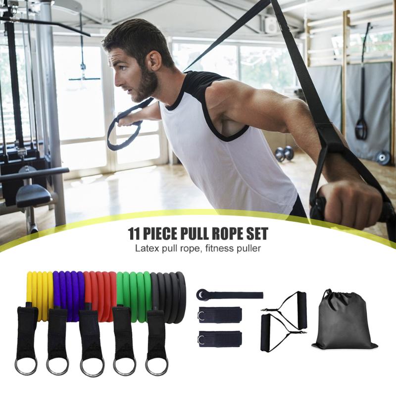11pcs/set 100lbs TPE Pull Rope Exercise Resistance Bands Home Gym Body Building Fitness Equipment Yoga Training Workout
11pcs/set 100lbs TPE Pull Rope Exercise Resistance Bands Home Gym Body Building Fitness Equipment Yoga Training Workout