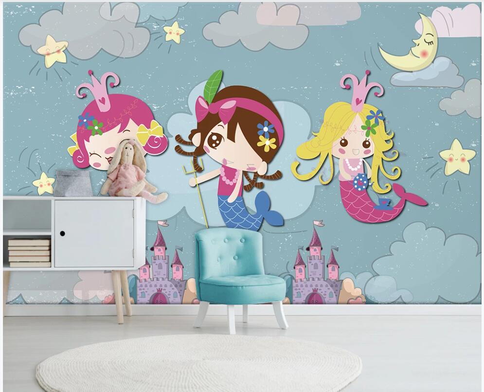 3d wallpaper custom photo mural Cartoon fantasy mermaid castle moon children's room home decor 3d wall murals wallpaper for living room, Non-woven
3d wallpaper custom photo mural Cartoon fantasy mermaid castle moon children's room home decor 3d wall murals wallpaper for living room, Non-woven
