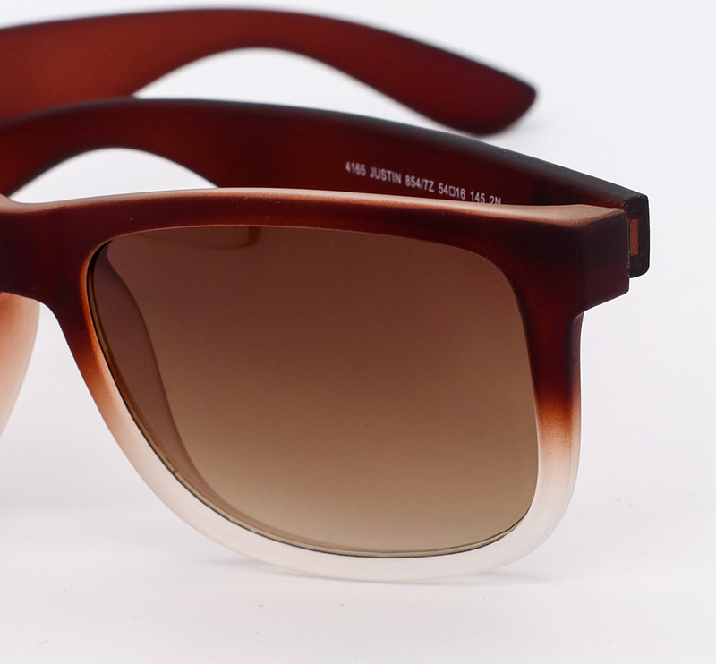 Top Quality Fashion 55mm JUSTIN 4165 Polarized Men Women Sunglasses Nylon Frame Sun Glasses with Accessori