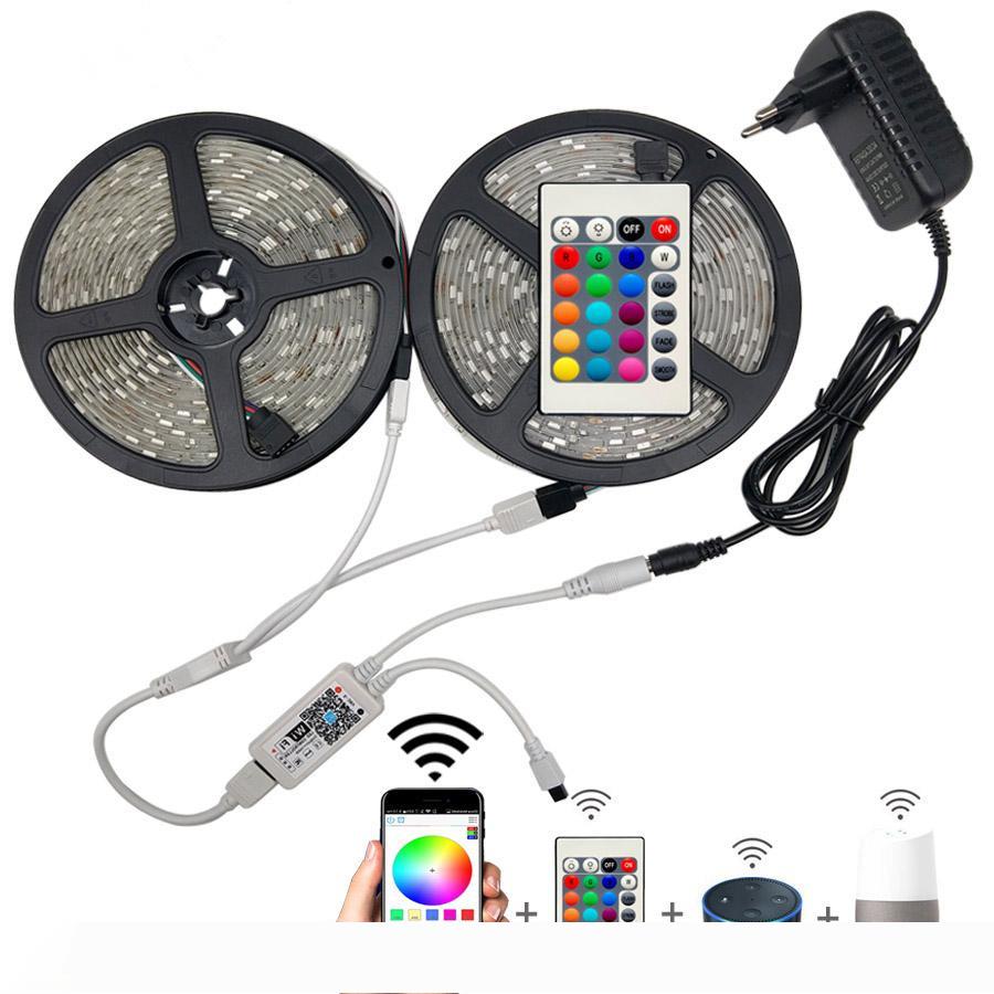5M 10M 15M WiFi LED Strip Lights RGB Color Changeable Flexible Waterproof SMD 5050 RGBW RGBWW LED Strip Tape + Remote Control + Adapter
5M 10M 15M WiFi LED Strip Lights RGB Color Changeable Flexible Waterproof SMD 5050 RGBW RGBWW LED Strip Tape + Remote Control + Adapter